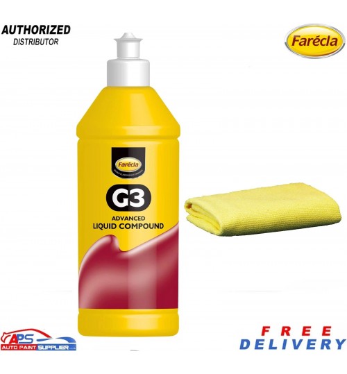 Farecla G3 Advanced Liquid Compound 500ml + Free Microfibre Cloth